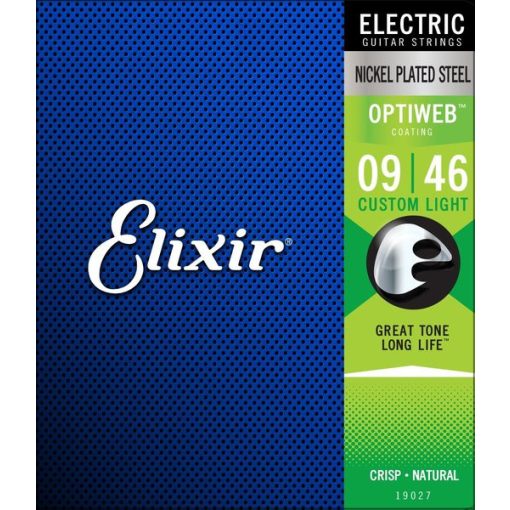 Elixir 19027 Optiweb elektromos gitárhúr készlet 9-46