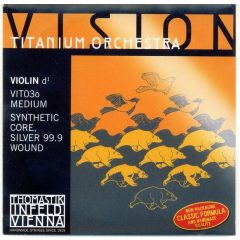 Thomastik Vision Titanium Orchestra D hegedűhúr ezüst