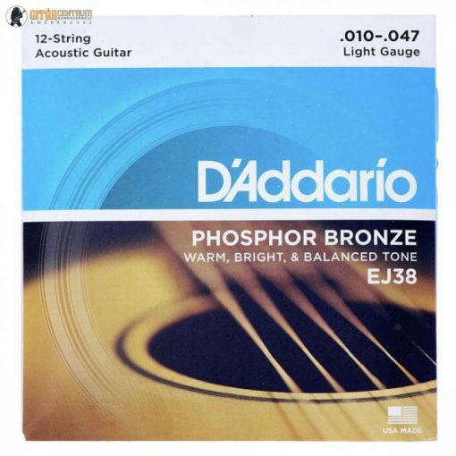 D'Addario EJ38 12 húros akusztikus gitár húr 10-47