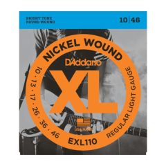 D'Addario EXL110 elektromos gtárhúr készlet 10-46